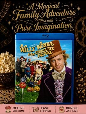 Willy Wonka & The Chocolate Factory Blu-ray Gene Wilder Family Fantasy Classic